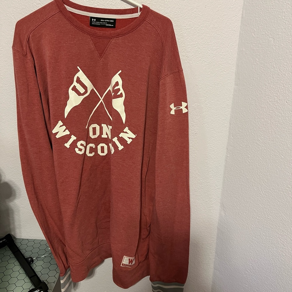 Under Armour super soft Wisconsin sweatshirt.